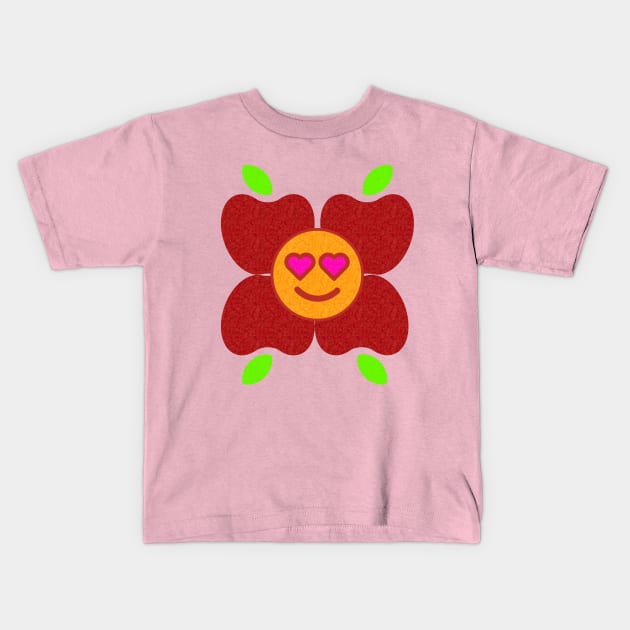 I Heart Fruit Flower Kids T-Shirt by TeachUrb